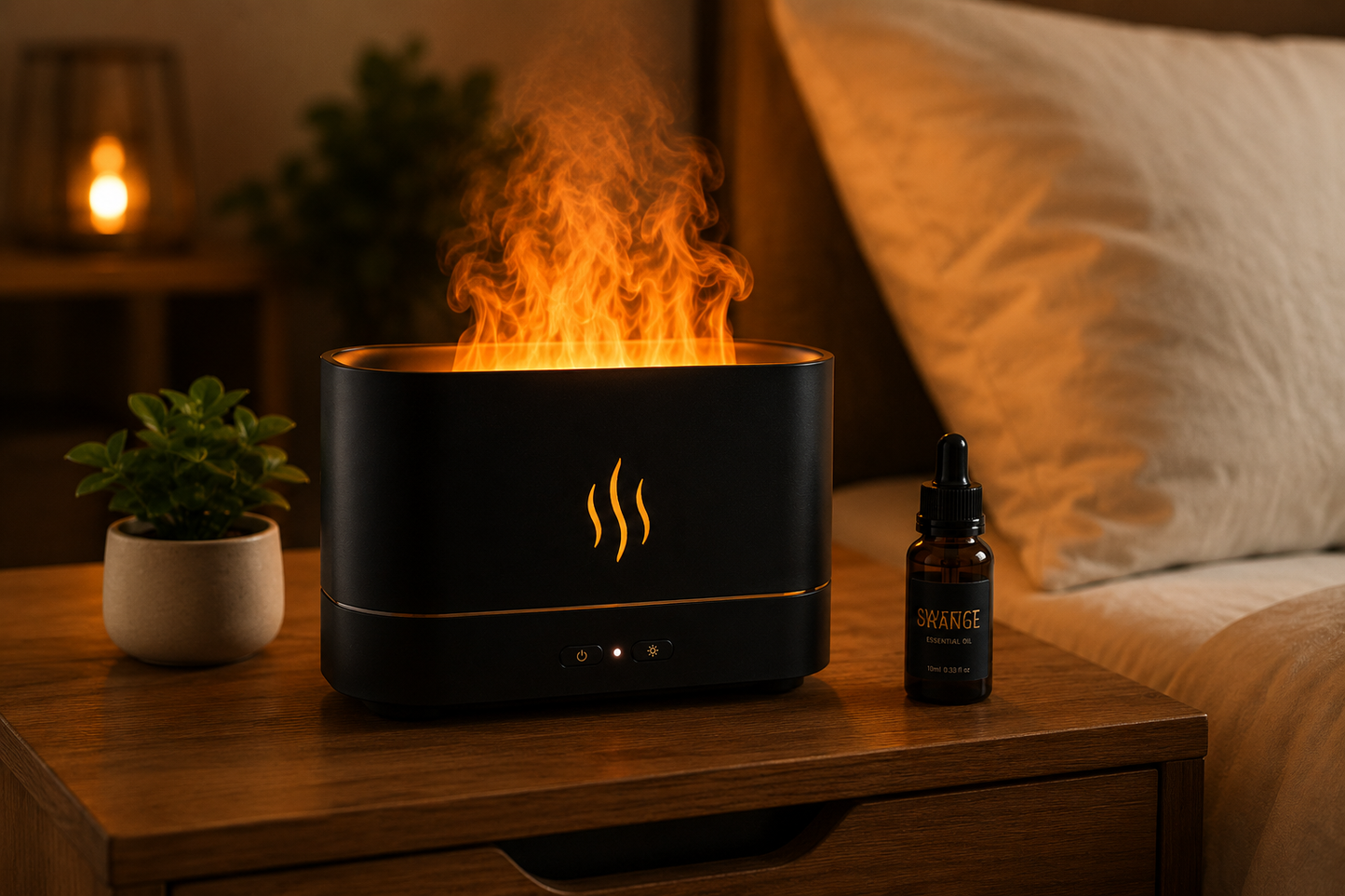 AuraFlame - Diffuseur d'Arômes Effet Flamme